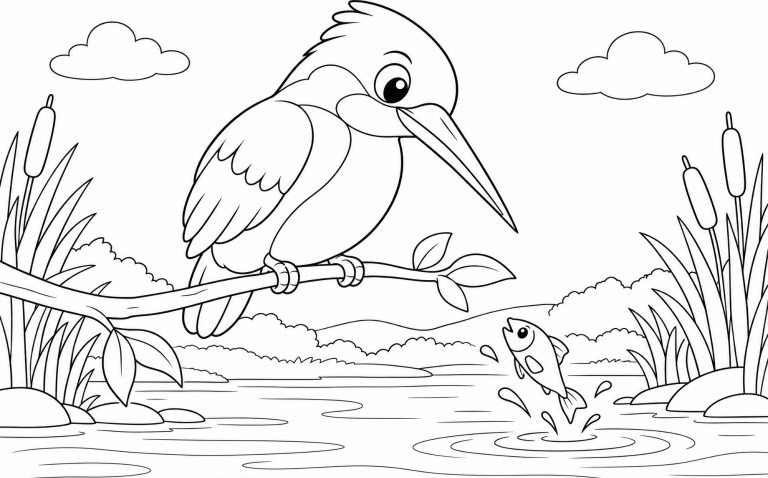 Der Eisvogel Eisvogel auf einem Zweig über dem Wasser mit einem Fisch
